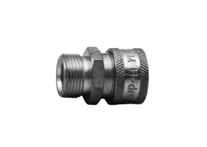 MTM Hydro - 24.5022 - COUPLER STAINLESS STEEL 3/8 Quick Connect X M22 Male 15mm - Picture 1 of 2