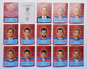 2013-14 KHL CSKA Moscow (#90-103) Pick a Player Sticker