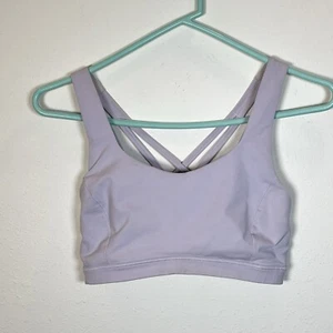 LULULEMON Sports Bra Free To Be Serene Pale Lilac Size 6 - Picture 1 of 5