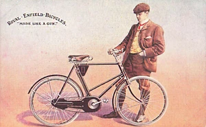 Royal Enfield Bicicletas "Hechas como una pistola" Hombre Postal - Imagen 1 de 2