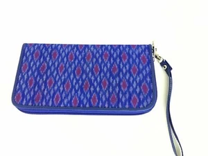 Blaue Seide Clutch Geldbörse Geldbörse mit Staubbeutel Neu - Bild 1 von 6