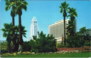 Civic Center Los Angeles California Postcard 7C-K1556 Unposted - Picture 1 of 2