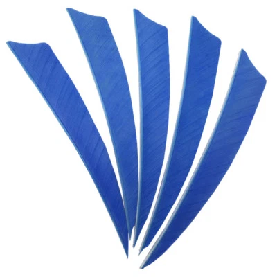 5" Shield Sky Blue Fletches Feather Fletching RW - 50PCS - Image 1 of 4