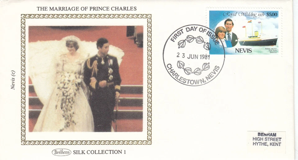 Princess Diana Royal Wedding Nevis FDC 1981 CLEARANCE (145327) - Image 1 of 1