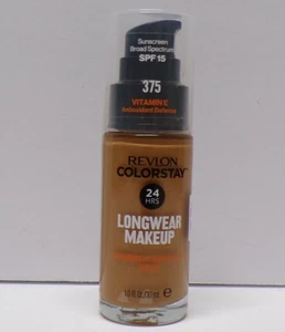 Revlon Colorstay Longwear Makeup 24 Hrs Foundation 375 Toffee 1.0 Fl. Oz. - Picture 1 of 2