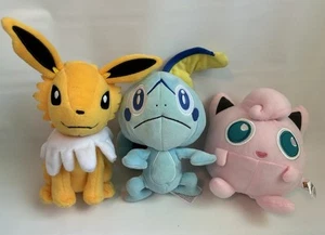 Lotto 3 Peluche Pokemon 9" Sobble Jolteon Jigglypuff - Foto 1 di 9
