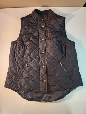 Chaleco acolchado negro Crown & Ivy para mujer talla 1X Foto 1 de 4