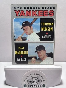 Tarjeta de novato 1970 Topps Set Break #189 Thurman Munson de colección Yankees - Imagen 1 de 7