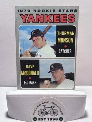 Tarjeta de novato 1970 Topps Set Break #189 Thurman Munson de colección Yankees Foto 1 de 4