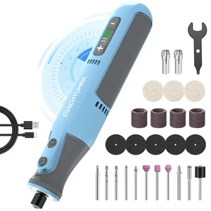 Rotationswerkzeug-Set, Akku-Rotationswerkzeug, 8V Rotationswerkzeug mit LED-Leuchten, 5-fach... - Bild 1 von 8