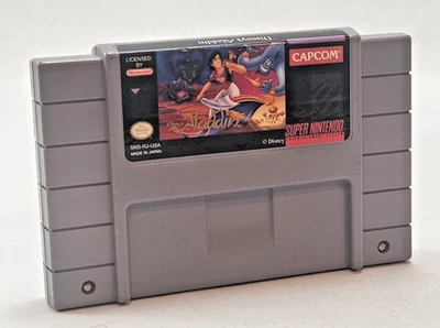 Disney's Aladdin SNES Nintendo 1993 Cart Only Authentic - Image 1 of 4