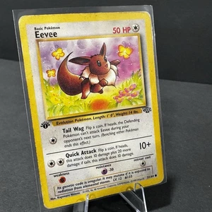 Tarjeta Pokemon Eeevee 51/64 Jungle 1ª Edición HP - Imagen 1 de 2