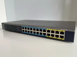 Netgear GS524UP PoE Switch 24 Port Gigabit Ethernet Unmanaged Network Switch - Bild 1 von 4