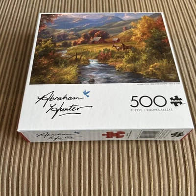Abraham hunter 500 piece puzzle by buffalo entitled autumn ripple - Image 1 of 4