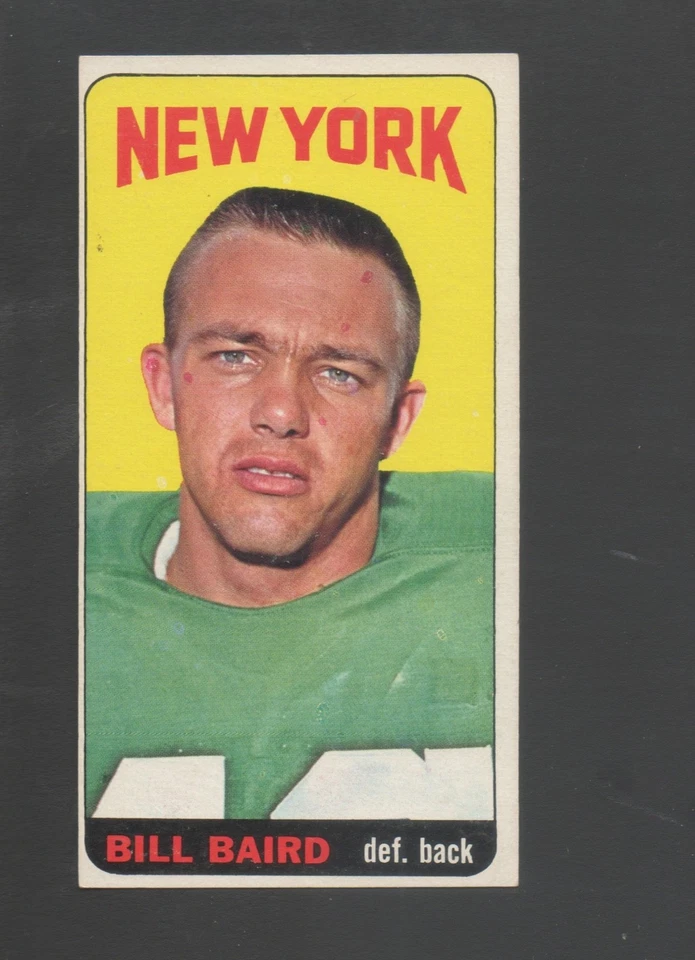 1965 Topps Football Card #111 Bill Baird-New York Jets ex mint card - Image 1 of 1