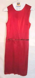 Prada Women's Sleeveless Dress Red Size EUR 36/ US 2 or 4 *FLAWED* - Picture 1 of 11