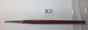 WINSOR & NEWTON AQUARELLPINSEL MIT ROTEM GRIFF RUND #3 - Bild 1 von 2