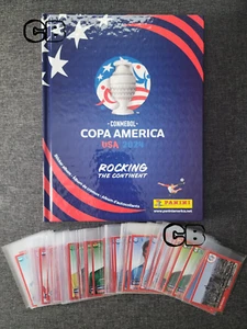 2024 Panini Copa America LOT OF 100 Red Parallel Stickers + HARDCOVER Album USA - Picture 1 of 2