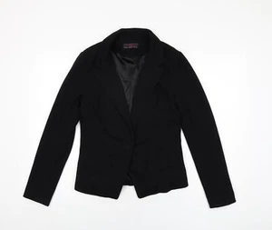New Look Womens Black Jacket Blazer Size 12 Button - Picture 1 of 10