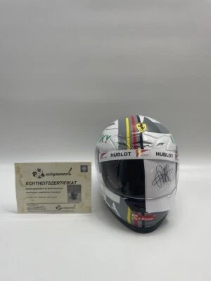 Sebastian Vettel Formel 1 Helm Unterschrift und Echtheitszertifikat 1:1 - Bild 1 von 4