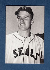 1957 PCL Popcorn: #80 WILLIAM LEONARD PROUT, San Francisco Seals(1974 Ed Broder)