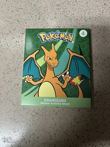 Pokémon McDonald’s 2025 #4 Charizard Stickers And Activity Sheet/NO CARDS - Picture 1 of 2