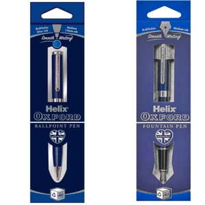 Oxford Helix penna stilografica o set penna a sfera premium - inchiostro blu (1 unità) - Foto 1 di 7