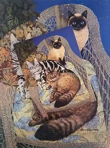 Vtg Mimi Vang Olsen Mimi's Cats Great American Jigsaw Puzzle 550 Pcs COMPLETE - Picture 1 of 3
