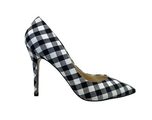Neiman Marcus Women’s Shoes Fabric Top Heels Pumps Size 8 M - Picture 1 of 6