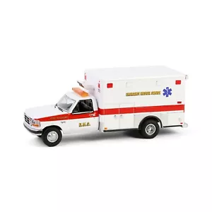 Greenlight scala 1/64 Detroit, Michigan FD EMS 1995 Ford F-350 Ambulanza - Foto 1 di 1