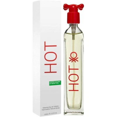 Benetton Hot By Benetton 3.3oz / 100ml EDT Spray Perfume for Women New in Box - Image 1 of 2