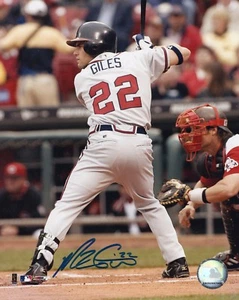 MARCUS GILES ATLANTA BRAVES SIGNED 8X10 PHOTO COA #4 - Picture 1 of 1
