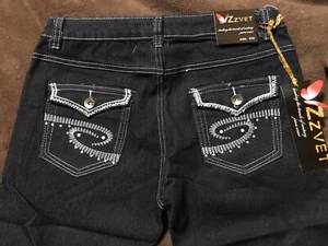 Size 9/10-Zzvet Jean Shorts- Embroidered Pockets-$69.00-NWT - Picture 1 of 5