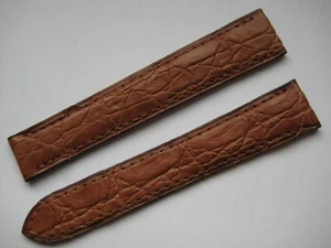 ORIGINAL CARTIER TANK UHRENARMBANDBAND 16 mm x 14 mm BRAUN WEICHES REPTILLEDER - Bild 1 von 23