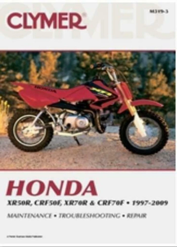 Manual de servicio y reparación Clymer Honda XR50R, CRF50F, XR70R y CRF70F, 1997-2009 Foto 1 de 1