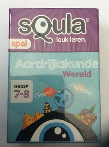 BORD / KAARTSPELLEN : Squla “Aardrijkskunde wereld”  groep 7-8... NIEUW - Picture 1 of 2