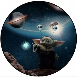 Essbar Yoda Star Wars Jedi Star Tortenaufleger Torte Tortenbild Zuckerbild+ TEXT - Bild 1 von 6