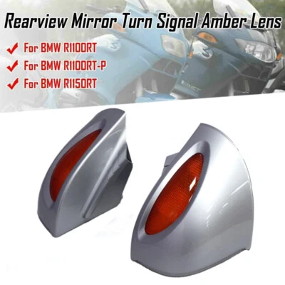 Espejo retrovisor para motocicleta con intermitente ámbar para BMW R1100RT R1150RT R1100RTP Foto 1 de 4