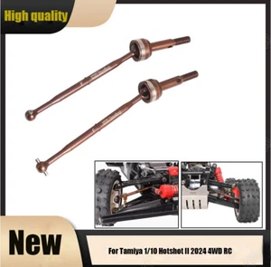 Ejes de transmisión CVD delanteros traseros de acero para Tamiya 1/10 Hotshot II 2024 4x4 piezas de radiocontrol - Imagen 1 de 11
