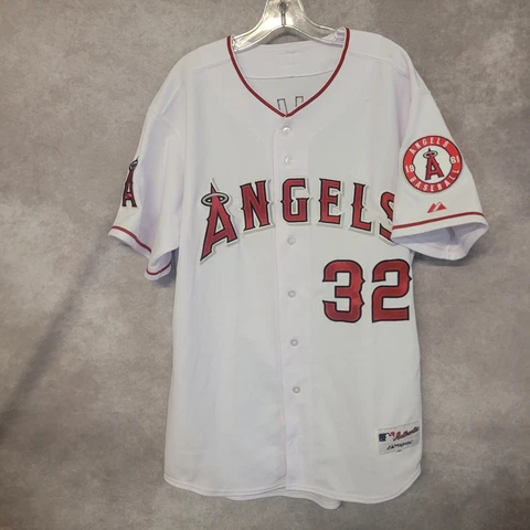 Majestic Authentic Los Angeles Angels Josh Hamilton 32 White Jersey Mens 48 XL Cover