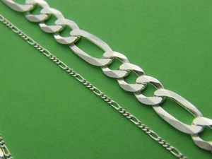 echt 925 Sterling Silber Figarokette Halskette echt Silber - Bild 1 von 5