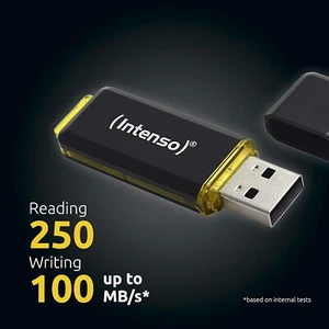 Intenso High Speed Line USB-Stick 64/128/256 GB, Schwarz USB 3.2 bis zu 250MB/s - Bild 1 von 4