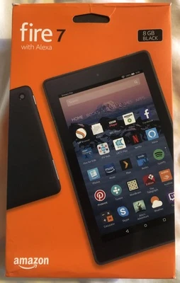 Amazon Fire 7 with Alexa 7" Display  Tablet With SD Card - Black (B01GEW27DA) - Image 1 of 4
