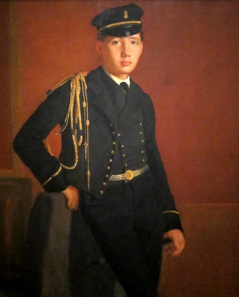 Impresión de archivo Edgar Degas Achille de Gas como cadete naval detalle 1857 17"x 22" Foto 1 de 1