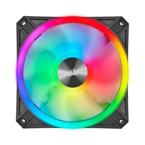 Corsair iCUE QL120 RGB 120-mm-PWM-Lüfter Schwarz - Bild 1 von 2