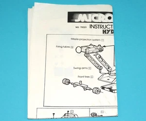 MICRONAUTS ORIGINAL SPARE INSTRUCTIONS HYDRA + STICKER SHEET USA 1977 MEGO CORP - Picture 1 of 3