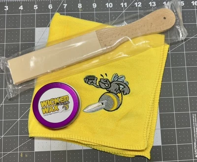 Combo Wicked Wax/Wicked Wipe - Cuchillo de cera y paño de limpieza de 2,0 OZ Foto 1 de 4