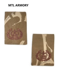 BRITISH DESERT DPM WARRANT OFFICER  EPAULETTES \ SLIP ONS \ SHOULDER RANK (PAIR) - Bild 1 von 1