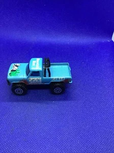 Vintage 1981 Matchbox Mini Pick Up Truck Mountain Man Blue Diecast Mint - Picture 1 of 5