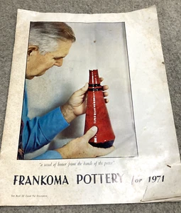 Catálogo de cerámica Frankoma 1971 - Oklahoma años 70 - Lazybones Plainsman Westwind - Imagen 1 de 12